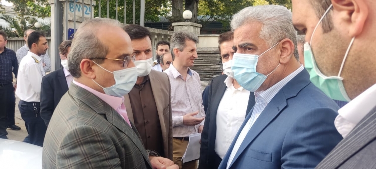 بازدید استاندار گیلان و فرماندار رشت از تصفیه خانه فاضلاب مرکز آموزشی و درمانی پورسینا رشت