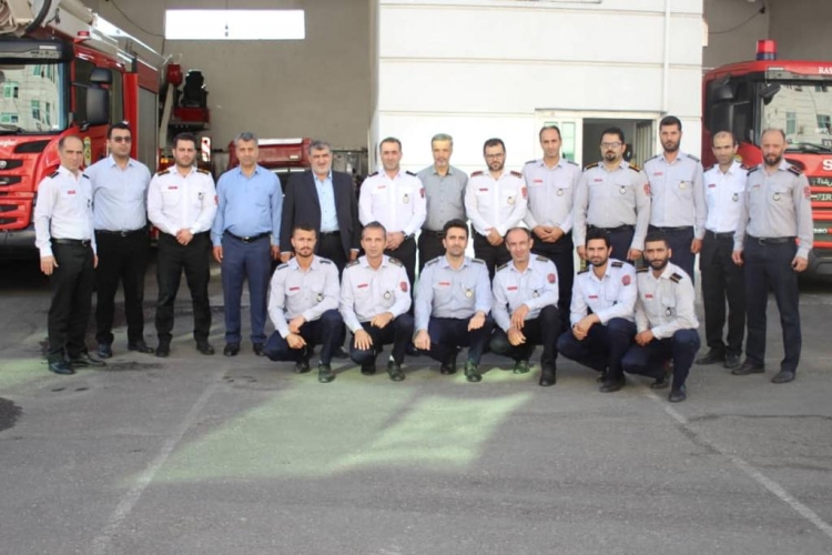 دیدار رئیس مجمع نمایندگان استان گیلان و سرپرست شهرداری رشت با آتش&zwnj;نشانان