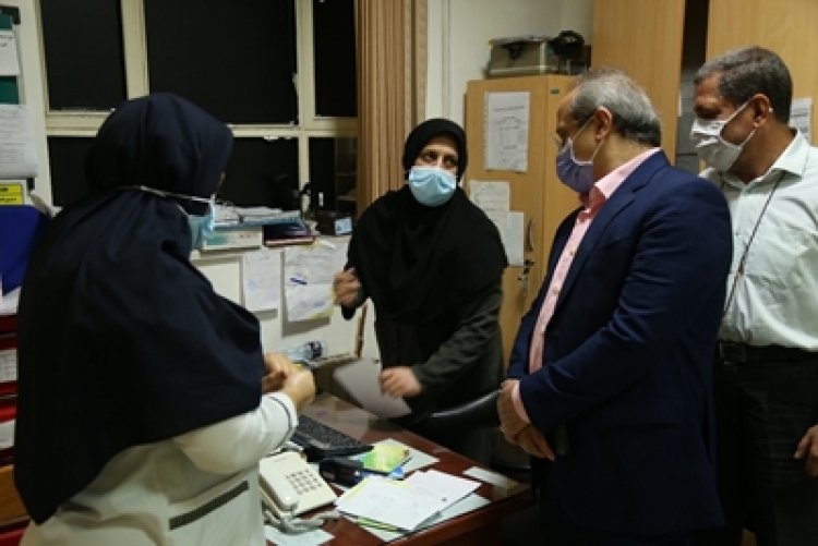 بازدید سرزده رئیس دانشگاه علوم پزشکی گیلان از مرکز سوانح و سوختگی ولایت رشت